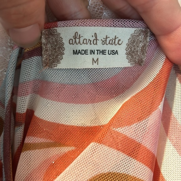 Altard State 60s Long Sleeve Sheer Top M - Picture 5 of 6